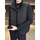 Semir men's stand-up collar down vest winter fashion trend vest American work vest outer wear versatile warm clothes black L 120-135Jin Jin equals 0.5 kg