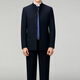 撒SEVEN 7Qi brand Chinese tunic men's wool suit middle-aged dad's suit stand collar suit Chinese wedding banquet business casual suit 5532 Navy blue L 175/50 (pants can be matched at will)