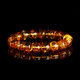 Fengxi natural Baltic amber old-type beads beeswax blood amber waist beads diy loose beads single multi-treasure bracelet diameter about 11* height about 10mm/piece