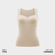 Jiao (Jiao Nei) Jiao Nei Hot Skin 502++ Women's Warm Vest with Cup 502++ Women's Heart Collar Oat Milk S
