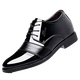 Nanbomaru wahrer weicher Leder -Herrenschuhe Casual 9921 Hellschwarz Innere Höhe 38