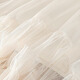 Skirt Irregular Mesh Fungus Cake Skirt 2025 Winter New Style High Waist Covering Hip A-Line Long Skirt Apricot One Size 80-150Jin Jin is equal to 0.5 kg