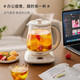 AUX health kettle, kettle, thermostatic kettle, health kettle, teapot, teapot, teapot all-in-one machine, fully automatic glass insulation, small household, off-white 1.5L thickened glass flagship model 316L stainless steel