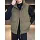 Semir men's stand-up collar down vest winter fashion trend vest American work vest outer wear versatile warm clothes black L 120-135Jin Jin equals 0.5 kg