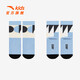ANTA regular boys and girls 2025 winter trendy printed running socks medium socks antibacterial socks 392548336 Blue-2 10-12 years old (L)