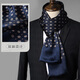 Shijanu new men's summer scarf 2025 new thin silk scarf suit shirt neck guard elegant and extraordinary_(155*26cm)