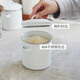 Frost Mountain enamel lard jar double-eared tea bag storage nut biscuit barrel enamel pickle jar storage jar with lid 1.2L can be put into the oven