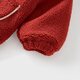 Tongtai (TONGTAI) baby coat winter quilted children's clothes boys and girls going out hooded top casual cardigan red 110cm