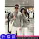 Xiaohongshu's hot style American retro Henry collar couple sweater men's winter lazy style sweater cleanf old light gray upgraded version 90 buyers choose M M
