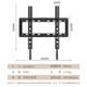 ProPre Thickened TV Mount 26-65 Inch Universal TV Bracket Suitable for Hisense Skyworth Changhong TCL Haier Huawei Smart Screen LCD and other brand wall-mounted shelves