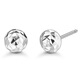 Wanfulong Soft Light Reflects the Face丨PT950 Semi-circular Mirror Beads Platinum Earrings for Ear Holization, Temperament and Versatile Platinum Earrings for Gifts, Genuine Platinum, One Certificate for One Thing, 10% off for Fake Ones 0.75g