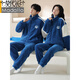 Modal 2 set price Couple pajamas autumn and winter style coral velvet 2025 new flannel thickened velvet warm home clothes MX6613 couple set 2XL female + male XXL