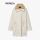 MO&Co. Down Jacket 90 Duck Down Windproof and Breathable Light and Warm Roaming Series Moanke Beige XS /155