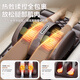 AUX massage cushion, full body lying cushion, cervical vertebra massager, shoulder, neck, waist and back, multifunctional home massage chair, portable birthday and New Year gift for parents and elders of boys and girls, Zunyao leather, upgraded jade movement + electric lumbar support + double Tai Chi roller