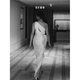 Lism International First-Line Brand White Engagement Robe de fiançailles à huit heures Dîner mariée Robe de mariée personnalisée Vêtements de toast en satin blanc (spot) xs