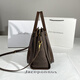 Jacoponnus Jacobang Bucket Bag Women's 2025 Nuevo nicho de alta gama de lujo de lujo Gran capacidad Commuting Soft Cuero Crossbody Bagk Café Batik Embalaje ordinario Bolsa grande
