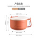 MAXCOOK 304 stainless steel instant noodle bowl student lunch box instant noodle cup 1200ML coral red MCFT0094