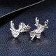Lao Fengxiang platinum earrings Yilu You You earrings as a gift for your girlfriend as a gift platinum jewelry platinum about 1.40g
