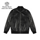 Radibol leather jacket for men spring and summer new style embossed LOGO sheepskin baseball collar men's leather jacket jacket black S 165_46_