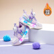 Hello Kitty children's shoes girls' cotton shoes Kuromi children's winter warm sports shoes luminous light shoes 6009 purple 27