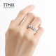 TTMIX Five Emperors' Money Platinum Ring Crushed Ice Ice pt950 Platinum Ring Platinum Live Mouth Women's Ring Birthday Gift 3.7-3.9g