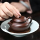 Hidden Pot World Yixing Purple Clay Pot Purely Handmade Teapot Original Mineral Purple Clay Small Capacity Household Kung Fu Tea Set Teapot Antique Pot Antique Pot 170ml