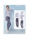 Vanstick Vanstick purchase products women's yoga clothes, slim and elegant, Pilates special sports autumn light purple two-piece set tc32611綶fast delivery S