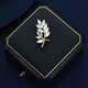AIF leaf brooch, high-end women's light luxury brooch, anti-exposure brooch, high-end birthday gift for girlfriend, leaf brooch