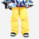 Vector New Children's Ski Pants Girls' Warm Waterproof Snow Pants Boys' Ski Equipment Light Color Graffiti Paradise 120cm (120)