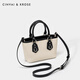 CinvaiKrose light luxury handbag bag women's bag 2025 new high-end bucket bag one-shoulder crossbody bag birthday Christmas gift white and black [gifts to girlfriend, wife and girls are heartfelt and practical]