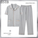 
BSTB [extra large size] 7XL super large cotton trousers half-sleeved pajamas for men summer fat man plus fat plus size 300 Jin [Jin equals 0.5 kg] Fat Baolan HD12003 short-sleeved trousers suit 5XL180-220 Jin [Jin equals 0.5 kg]