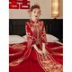 
Yifen Mengyi Velvet Xiuhe Clothing 2025 New Wedding Wedding Dress Chinese Bride Clothing Dragon Phoenix Gown Wedding Clothing Chinese Style Autumn Handmade Bead Flower Heavy Industry-Velvet Style S