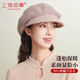 Shanghai Story Cashmere Wool Blended Hat Women's Autumn and Winter Knitted Wool Beret Warmth Birthday Gift Brown