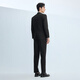 Heilan House (HLA) Suit Suit Men 25 New Light Business Fashion Flat Business Suit Western Men Spring Black 03 (suit + trousers) 180/96A 50A recommended 150~160Jin Jin is equal to 0.5 kg