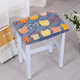 Thickened rectangular stool cover rectangular stool cushion primary school student stool cover dressing table stool cover piano stool cover gold velvet fabric plain purple rectangular 25x35cm edging cloth 5cm
