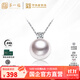 First Fortune Freshwater Pearl Pendant Elegant Pendant for Girlfriend Birthday Gift S925 Silver Necklace for Women 9-10mm Freshwater Pearl* with S925 Silver Chain