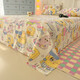 SpongeBob SquarePants double-layer gauze sheet single piece 2025 new single and double dormitory three-piece bed sheet-Crayon Shin-chan single sheet 160x230cm suitable for 0.9/1.2 meters