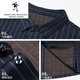 DANCING WOLVES far infrared heating wool shirt men's spring and autumn business casual long-sleeved striped shirt medium blue S 165