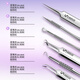 Shiling Beauty Salon Anti-dark Acne Needle Remove Blackhead Closed Clamp Tweezers Acne Squeezing Tool Set Full-Functional Set Beauty Salon 6 Pieces