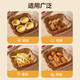 Special paper for double gun air fryer, high temperature resistant oil-absorbing paper for baking pan and oven, food grade thickened tin foil square 100 pieces
