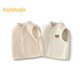 Balabala children's clothing children's vest reversible vest 2025 new autumn and winter clothing lamb velvet top clothes men's and women's baby clothes