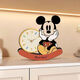 Internet celebrity new panda creative clock ornaments tumbler home silent clock children's room table display Mickey tumbler clock-waist Mickey (free battery) 20*25 cm