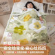 Children's Raschel Blanket Winter Thickened Baby Nap Cover Blanket Coral Velvet Small Blanket Kindergarten Student Quilt Fresh and Blossoming Baby Pregnancy Texture Fine Velvet Children's Blanket-100x120cm Delicate and Skin-Friendly 3 Seconds