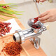 Xushansi multifunctional hand-operated meat grinder household small sausage enema machine grinds meat stuffing, garlic paste, pepper grinding powder, pressed noodles and chopped vegetables No. 12 basic model - only enema without blade cutter plate