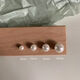 Fashion high-gloss pearl earrings for women Large pearl elegant women's earrings 8mm