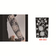 Old traditional collection of tattoo stickers with large pictures, all-inclusive flower arms, flower legs, full back, waterproof, wear-resistant and long-lasting for men WK-003