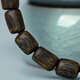 Tanjing submerged water grade Hainan Qi Nan agarwood bracelet barrel beads for men and women bracelets Guoxiang Hainan chess agarwood bracelet [Solute product S9793] Suitable for 16-18cm hand circumference, one thing, one beat sinking water chi Nan agarwood barrel beads