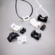 Tuanzhiyuan wire holder saddle-shaped tie holder screw hole type cable tie holder cable fixing clip HC HC-2S black 100 pieces