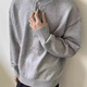 Yiran's new knitted sweater for men in spring and autumn, old money style Henry collar, high-end lazy style, fashionable and versatile sweater for men, light gray L recommended 105-125Jin Jin equals 0.5 kg