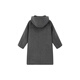 ELLE KIDS children's clothing 50% woolen coat girls autumn and winter new French college mid-length warm coat gray 150